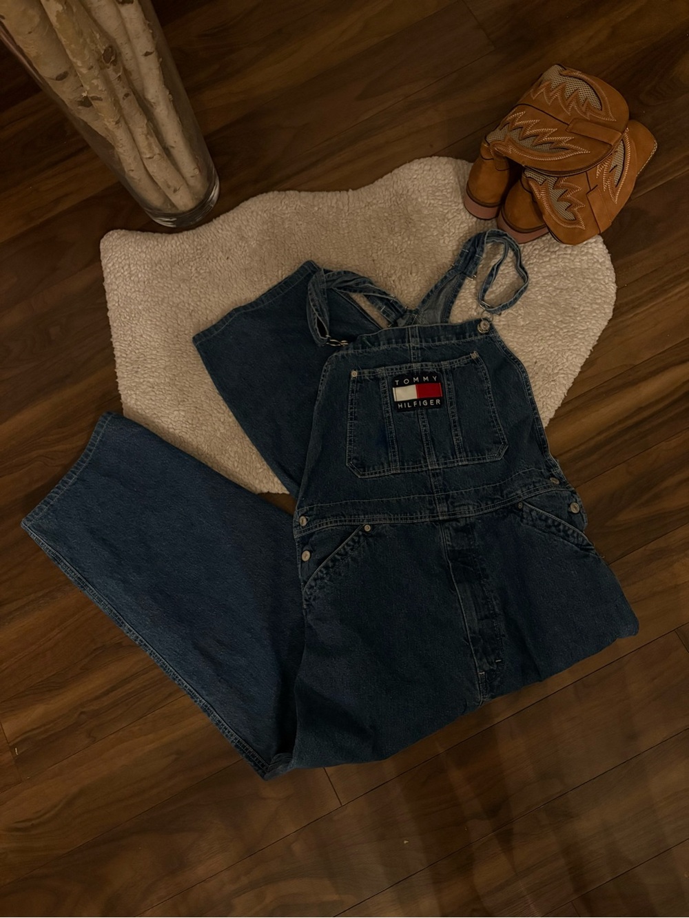 VINTAGE TOMMY HILFIGER DENIM OVERALLS 🤎